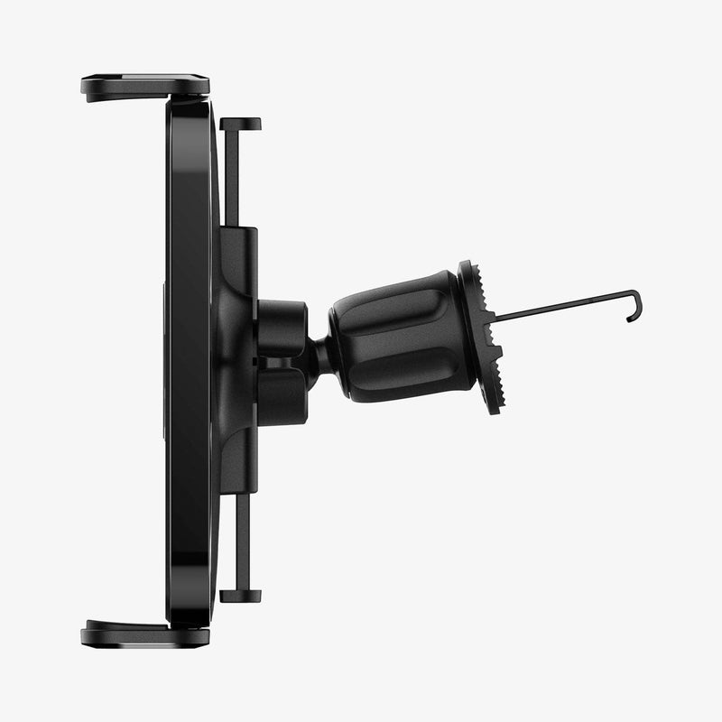 ACP04278 - GTS12 Galaxy Fold Car Mount in black showing the side with mount adjusted vertically