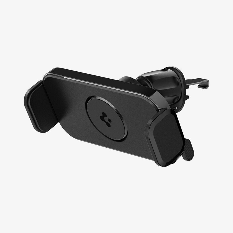 ACP04278 - GTS12 Galaxy Fold Car Mount in black showing the front and partial side with mount adjusted slightly down