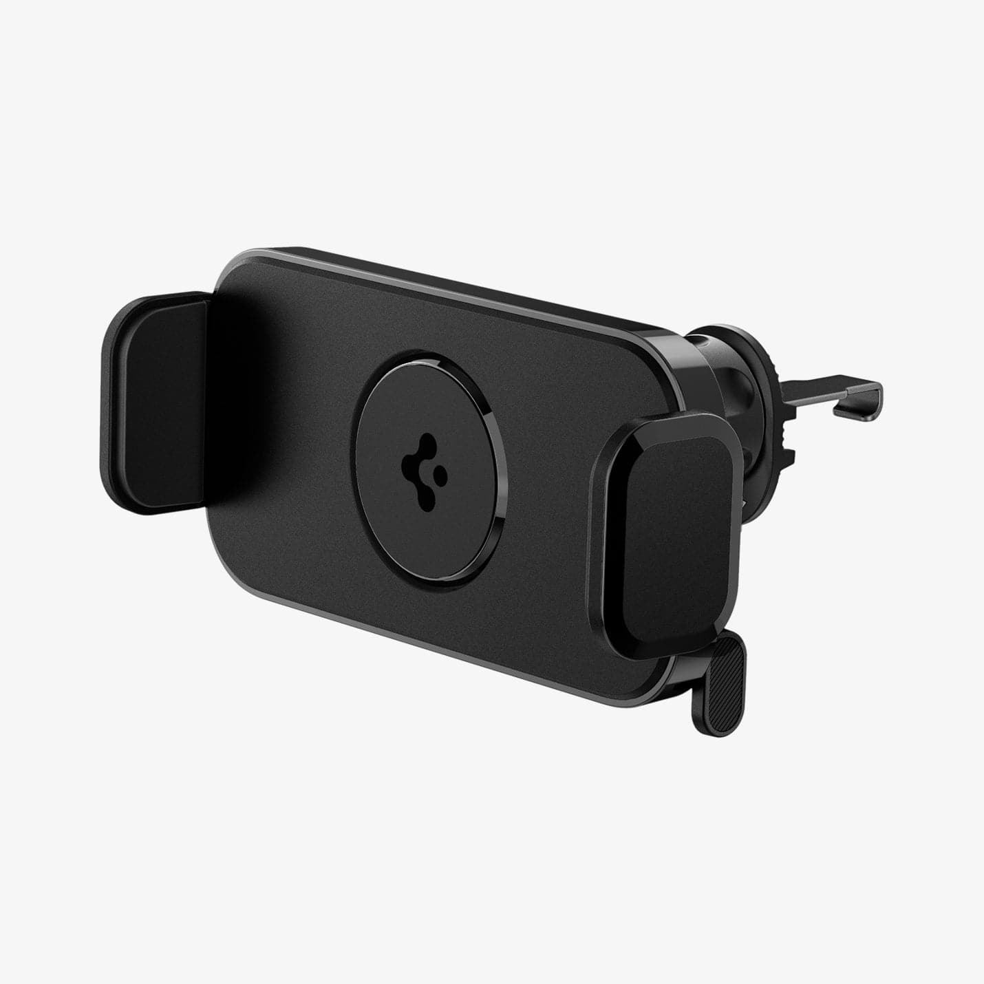 ACP04278 - GTS12 Galaxy Fold Car Mount in black showing the front and partial side with mount closed
