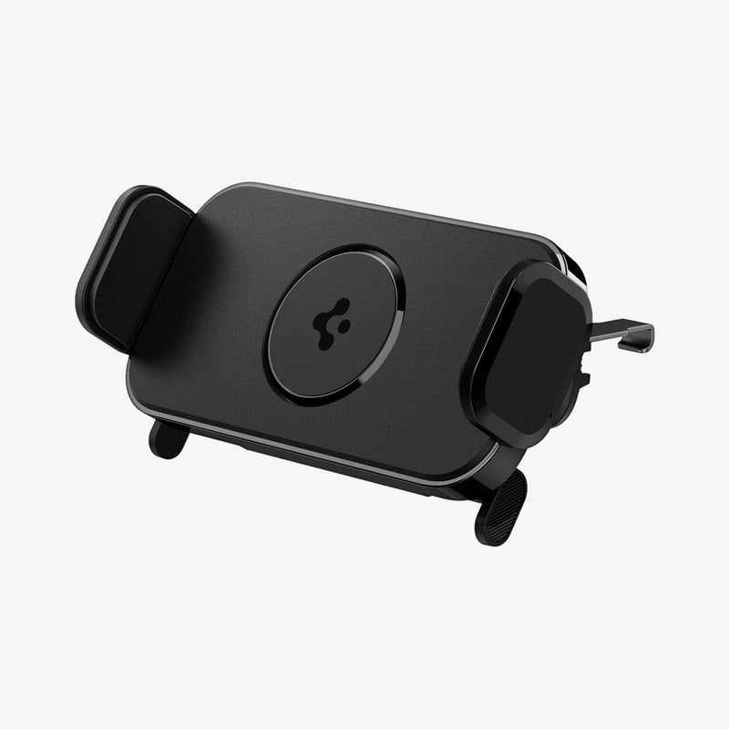 ACP04278 - GTS12 Galaxy Fold Car Mount in black showing the front and partial side with mount adjusted slightly up