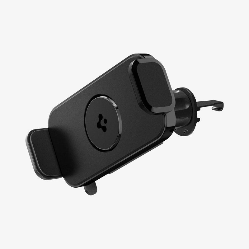 ACP04278 - GTS12 Galaxy Fold Car Mount in black showing the front and partial side with mount adjusted slightly to the left
