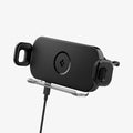 ACP04279 - GTS12W OneTap Wireless Galaxy Fold Car Mount Airvent in black showing the front with cable plugged in and mount open
