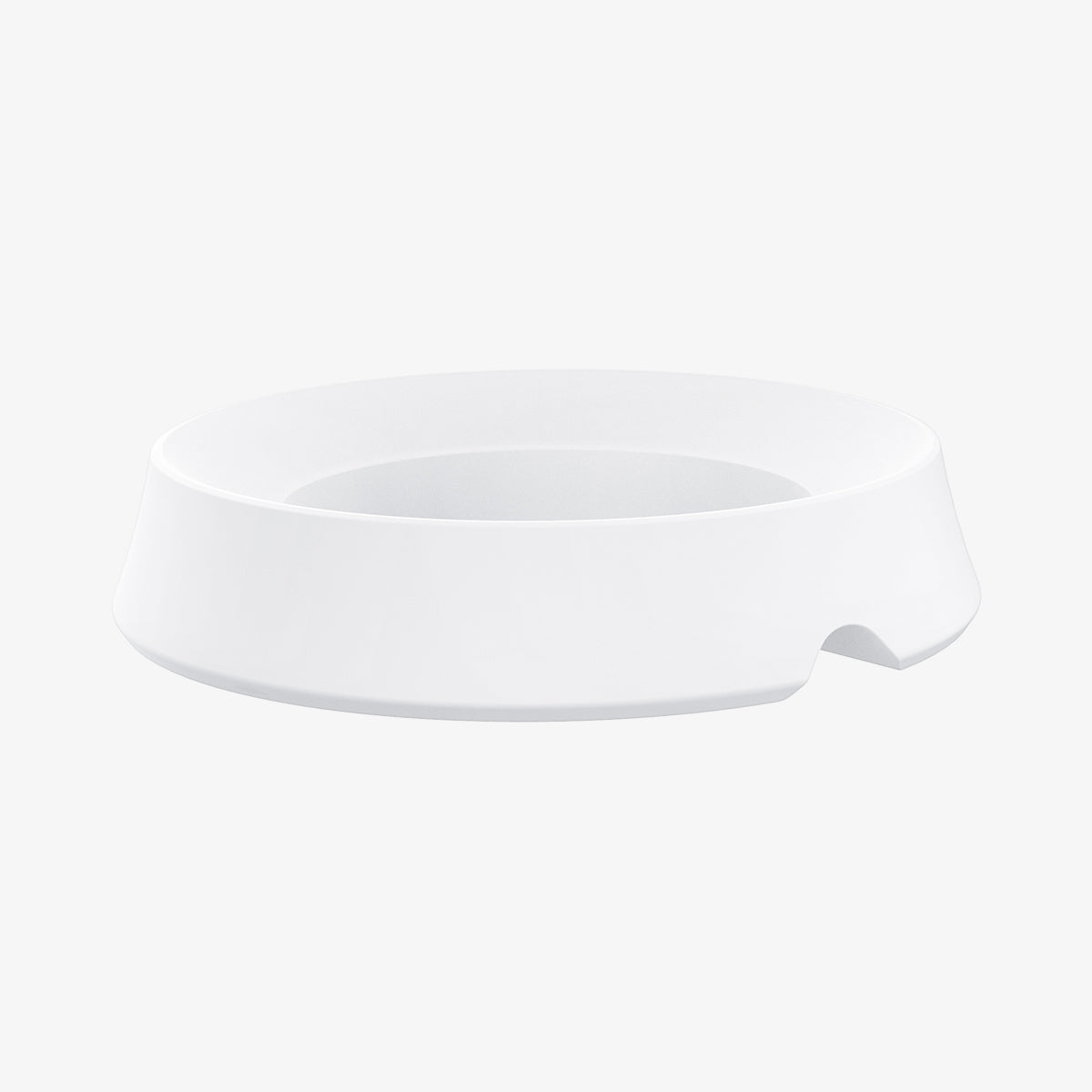 AMP02816 - Apple HomePod Mini Stand Silicone Fit in white showing the back and side