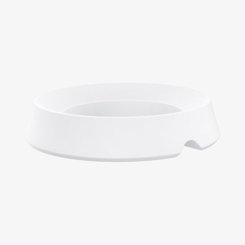 AMP02816 - Apple HomePod Mini Stand Silicone Fit in white showing the back and side