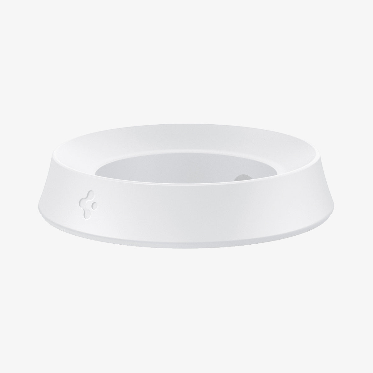 AMP02816 - Apple HomePod Mini Stand Silicone Fit in white showing the front and side