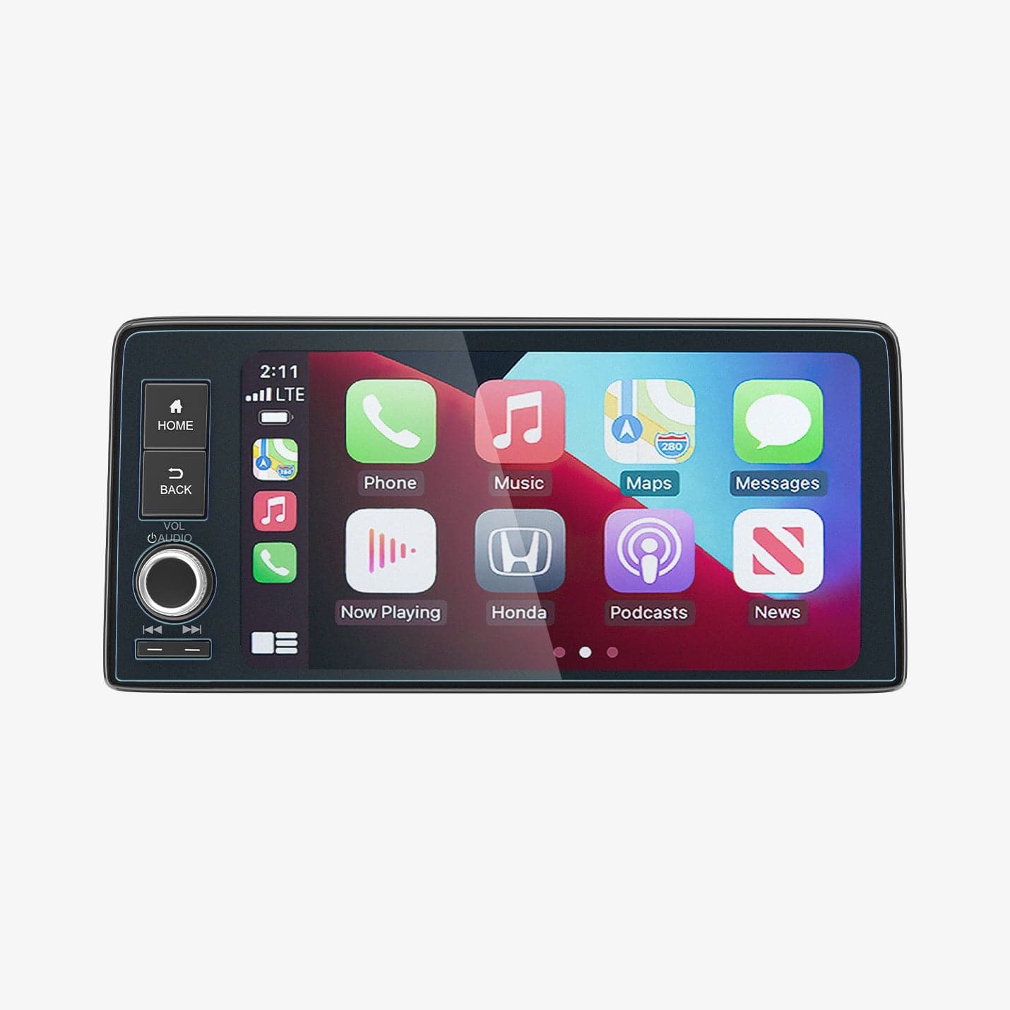 AGL05235 - Honda Civic 9" Screen Protector GLAS.tR Slim Anti-Glare showing the front