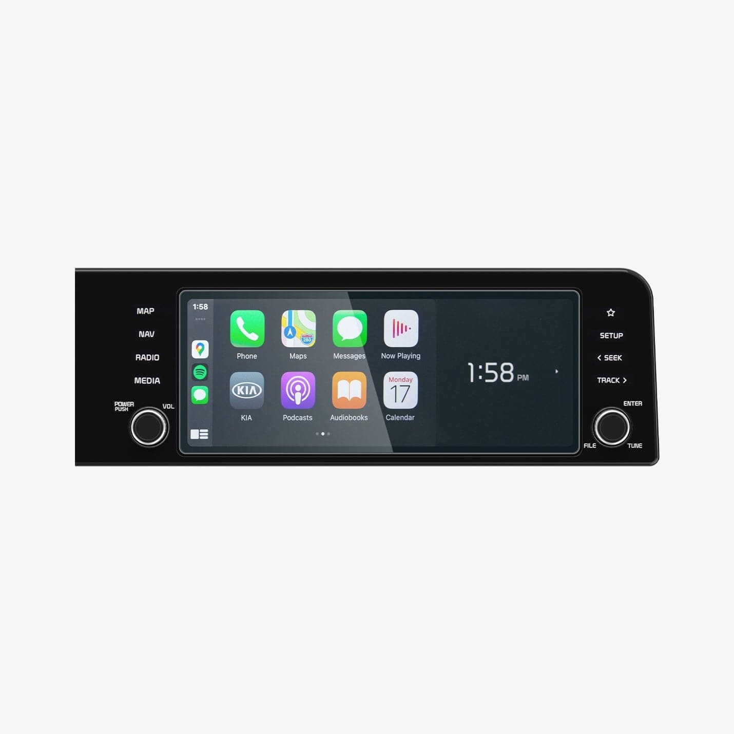 AGL04580 - Hyundai Tucson Screen Protector GLAS.tR SLIM Anti-Glare showing the front