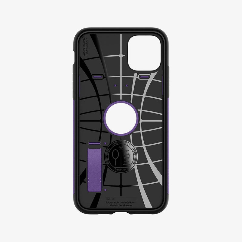 077CS27110 - iPhone 11 Pro Case Slim Armor in purple showing the inside of case
