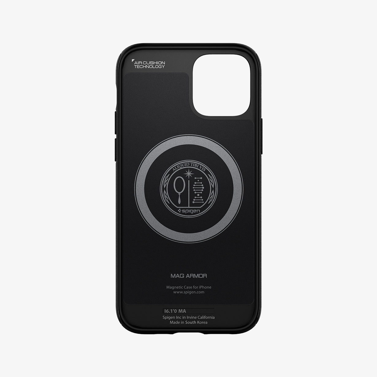 ACS01865 - iPhone 12 / iPhone 12 Pro Case MagArmor in black showing the inside of case