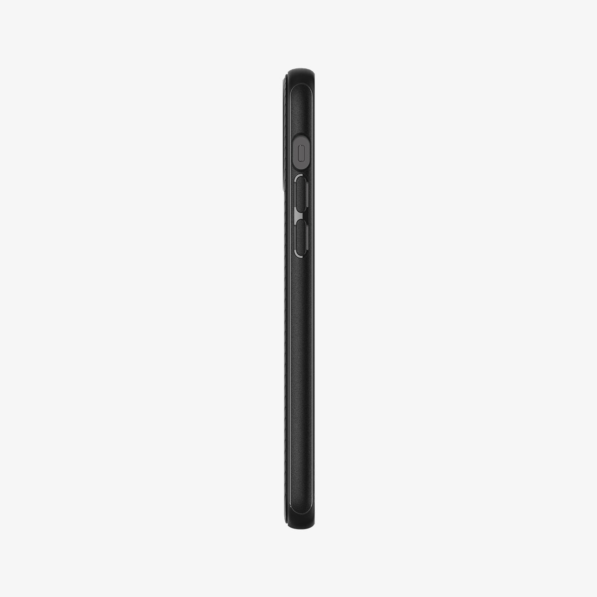 ACS01865 - iPhone 12 / iPhone 12 Pro Case MagArmor in black showing the side with volume controls