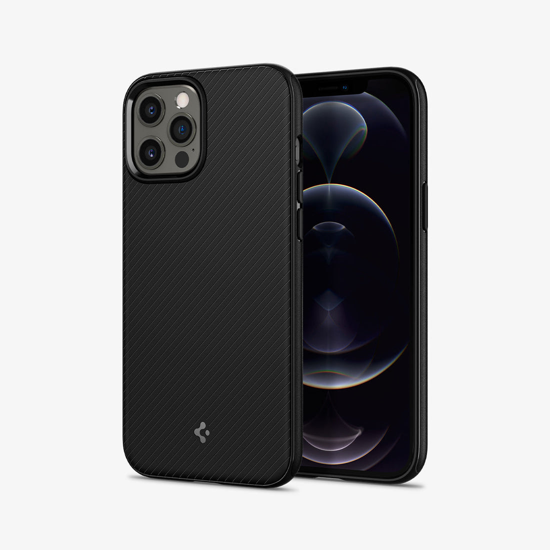 ACS01864 - iPhone 12 Pro Max Case MagArmor in black showing the back