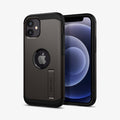 ACS01752 - iPhone 12 Mini Case Tough Armor in gunmetal showing the back and front