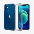 ACS01745 - iPhone 12 Mini Case Ultra Hybrid in crystal clear showing the back, inside and front