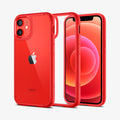 ACS01747 - iPhone 12 Mini Case Ultra Hybrid in red showing the back, inside and front