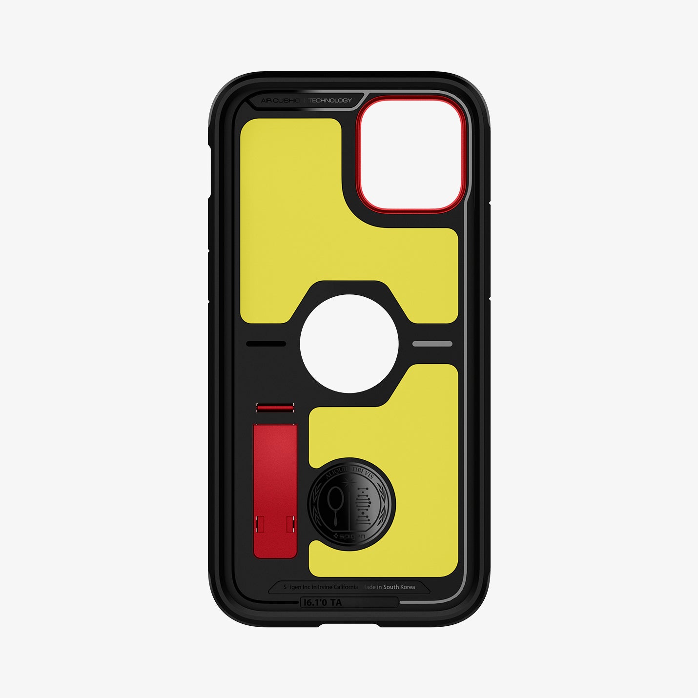 ACS02253 - iPhone 12 / iPhone 12 Pro Case Tough Armor in red showing the inside of case