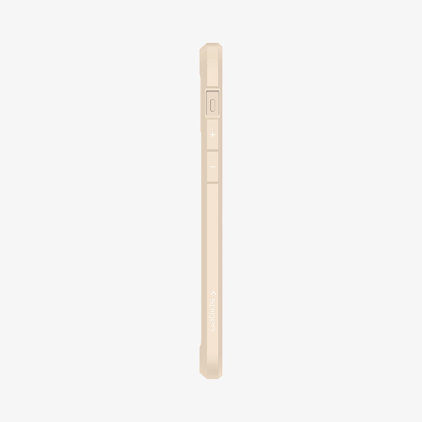 ACS02177 - iPhone 12 Pro / 12 Case Ultra Hybrid in sand beige showing the side with volume controls