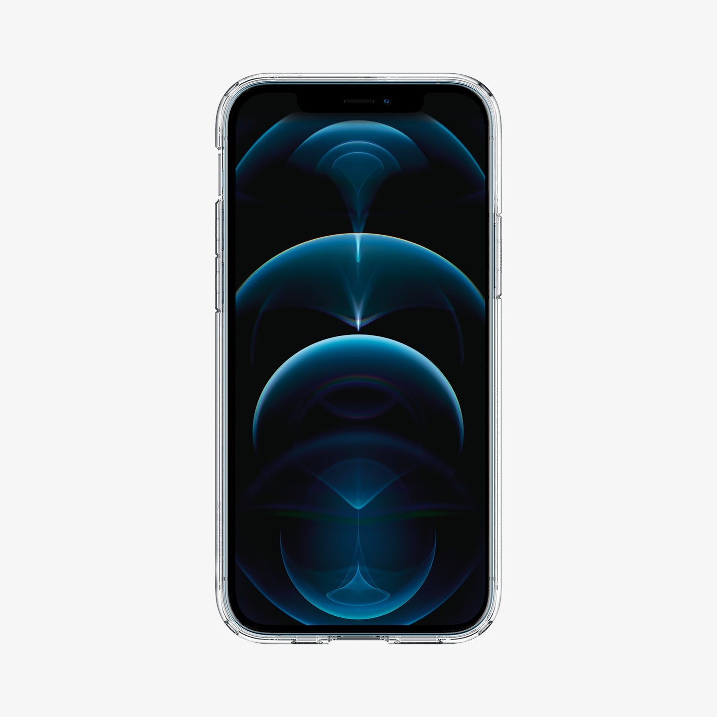 ACS01702 - iPhone 12 Pro / 12 Case Ultra Hybrid in crystal clear showing the front