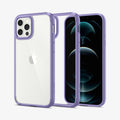 ACS03109 - iPhone 12 / 12 Pro Case Ultra Hybrid in iris purple showing the back, inside and front