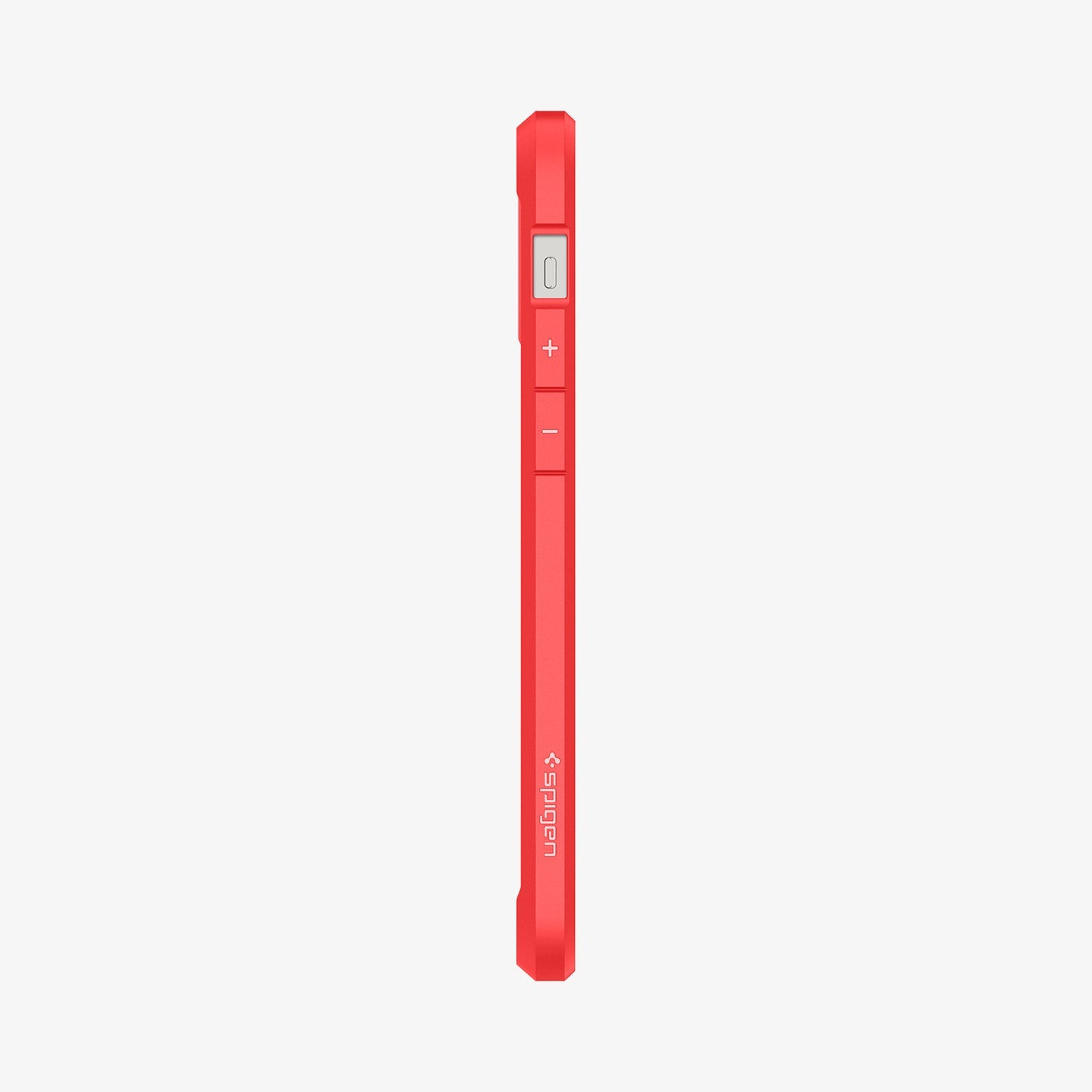 ACS01704 - iPhone 12 Pro / 12 Case Ultra Hybrid in red showing the side with volume controls