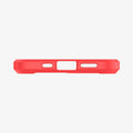 ACS01704 - iPhone 12 Pro / 12 Case Ultra Hybrid in red showing the bottom with precise cutouts