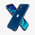 ACS02627- iPhone 12 / iPhone 12 Pro Case Ultra Hybrid Mag Safe Compatible in blue showing the back, front and sides