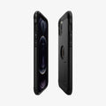 ACS01626 - iPhone 12 Pro Max Case Tough Armor in black showing the sides, partial front and back