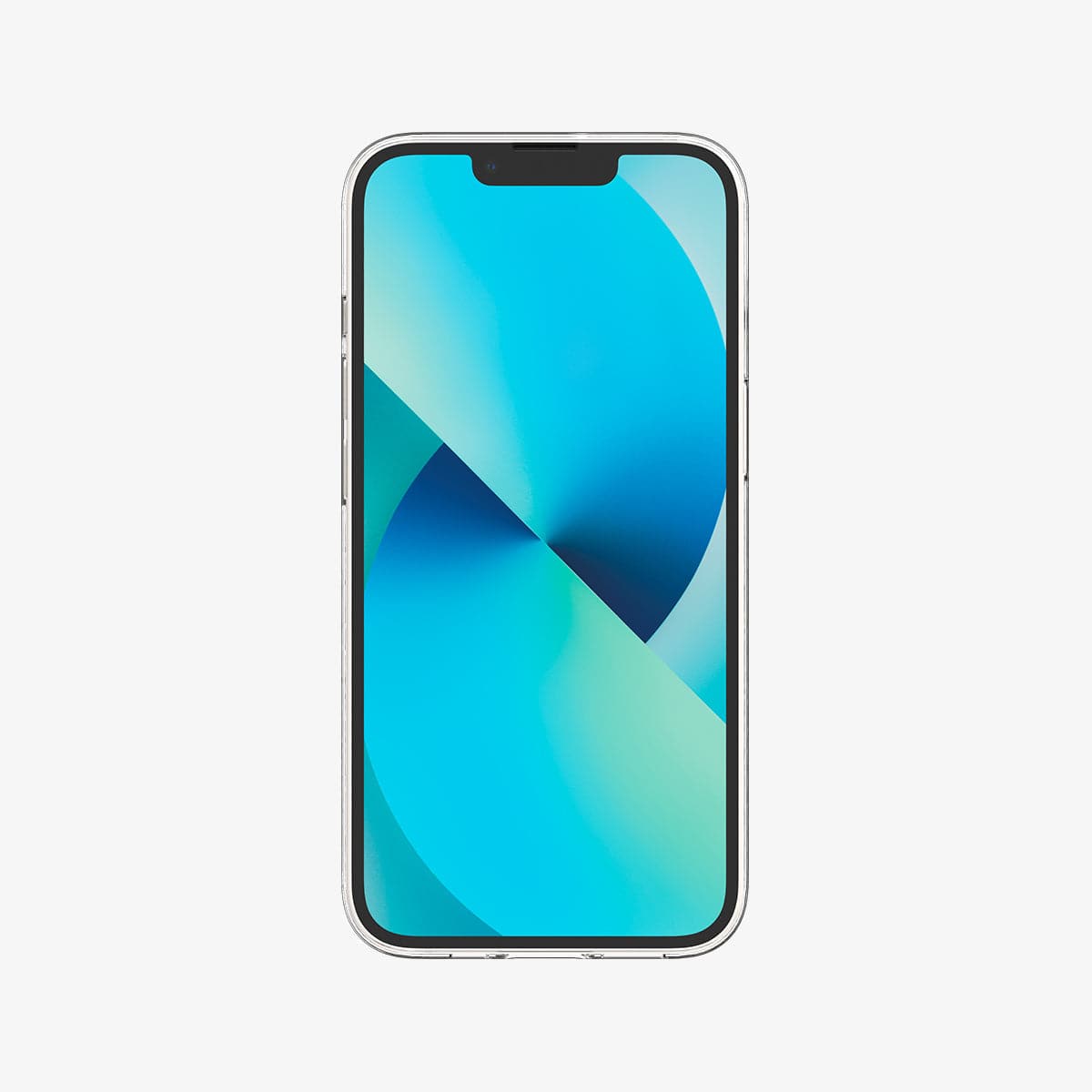 ACS03514 - iPhone 13 Case AirSkin in crystal clear showing the front