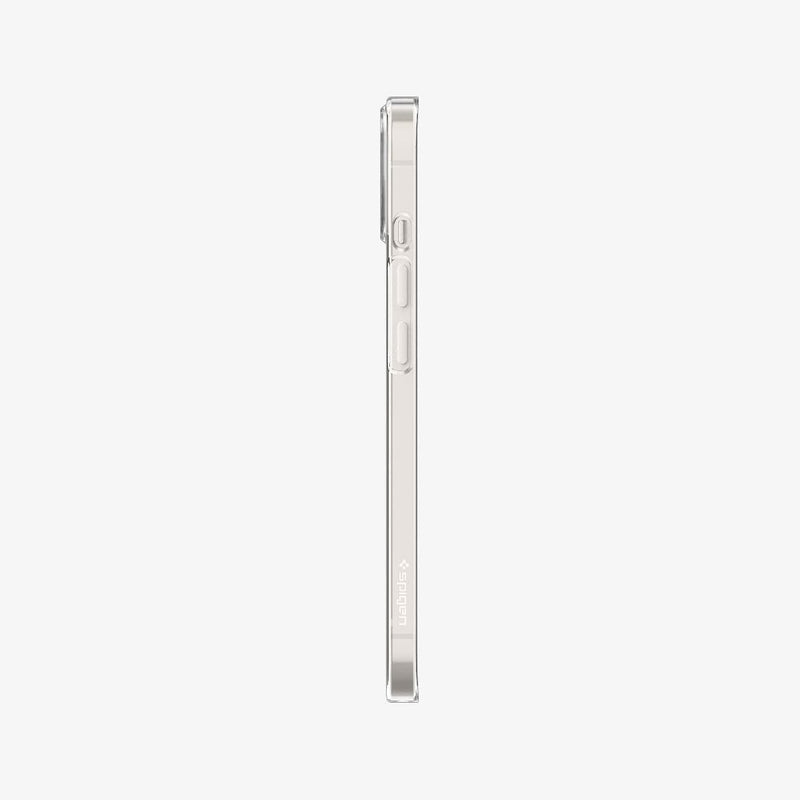 ACS03514 - iPhone 13 Case AirSkin in crystal clear showing the side with volume controls