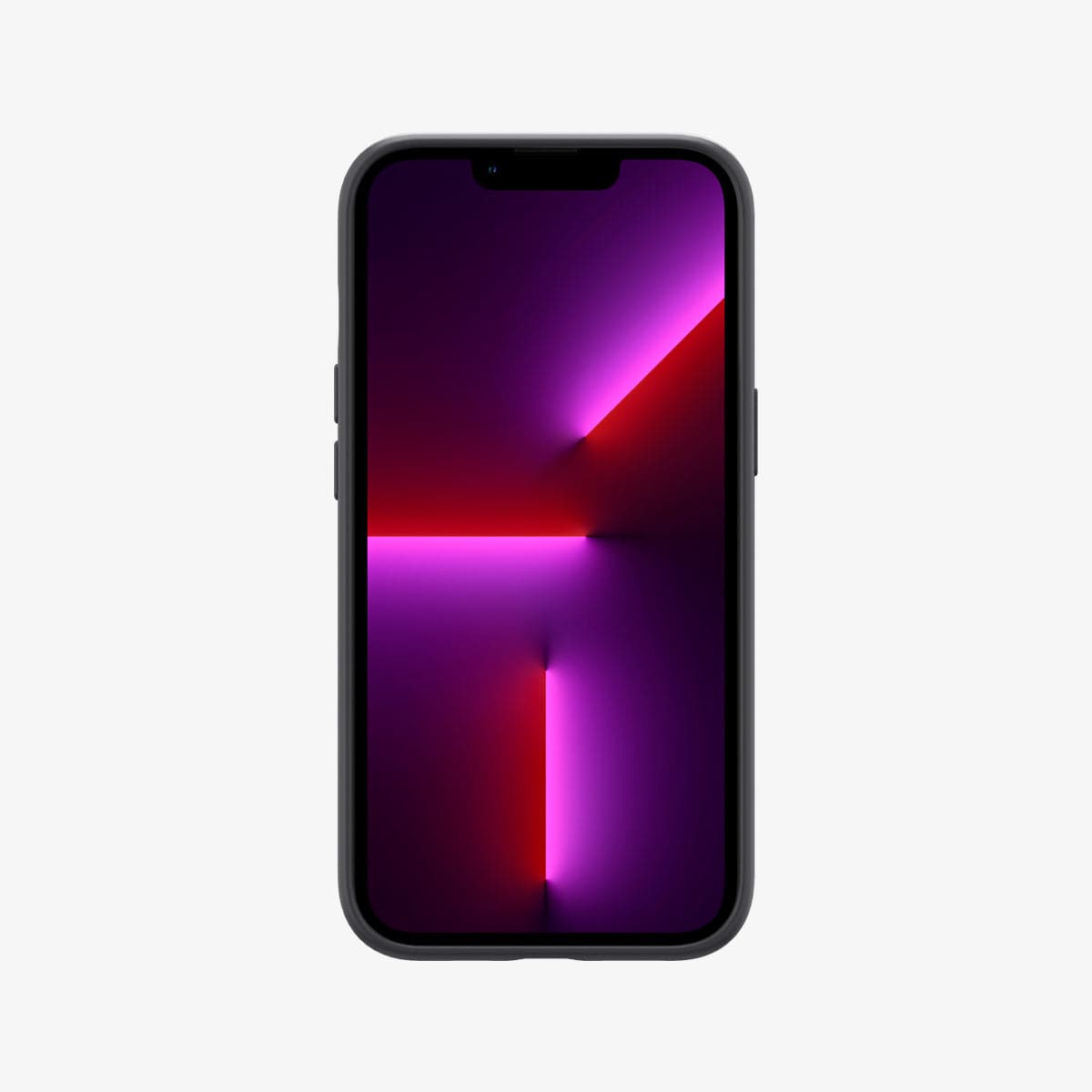 ACS03283 - iPhone 13 Pro Case Silicone Fit in black showing the front