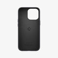 ACS03283 - iPhone 13 Pro Case Silicone Fit in black showing the inside of case