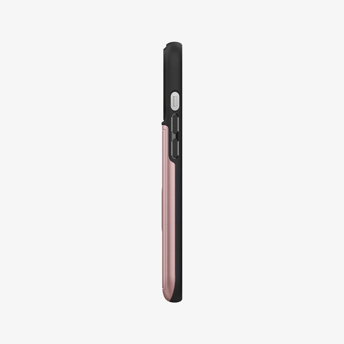 ACS03275 - iPhone 13 Pro Case Slim Armor CS in rose gold showing the side with volume controls