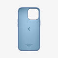 ACS03908 - iPhone 13 Pro Case Silicone Fit in sierra blue showing the inside of case