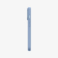 ACS03908 - iPhone 13 Pro Case Silicone Fit in sierra blue showing the side with volume controls