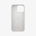 ACS03284 - iPhone 13 Pro Case Silicone Fit in white showing the inside of case