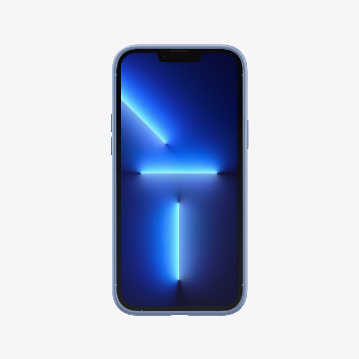 ACS03907 - iPhone 13 Pro Max Case Silicone Fit in Sierra Blue showing the front
