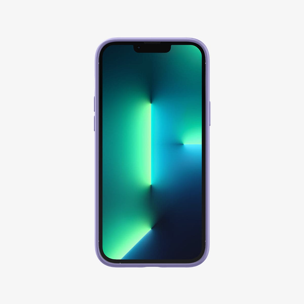 ACS03231 - iPhone 13 Pro Max Case Silicone Fit in iris purple showing the front