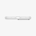 ACS03229 - iPhone 13 Pro Max Case Silicone Fit in white showing the bottom with precise cutouts