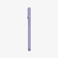 ACS03231 - iPhone 13 Pro Max Case Silicone Fit in iris purple showing the side with volume controls