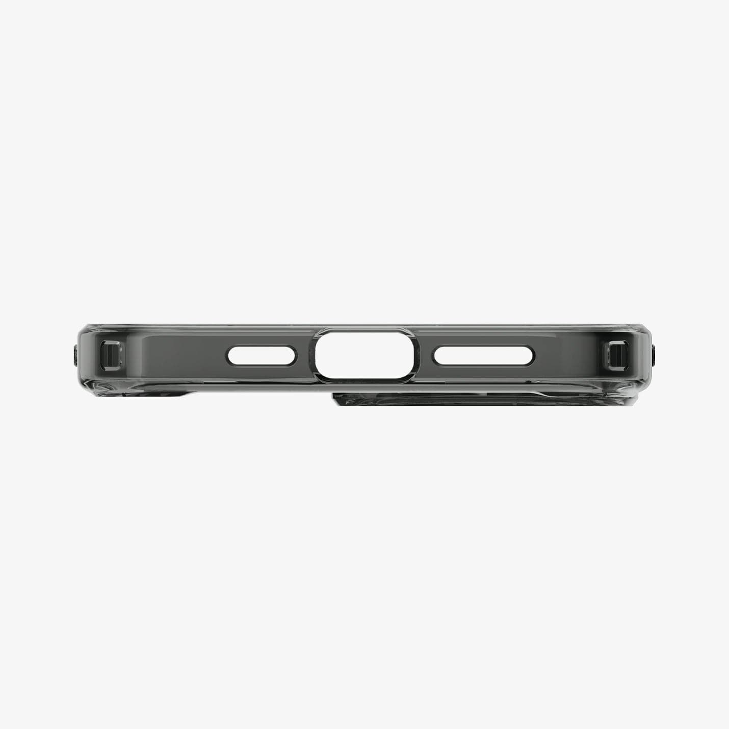 ACS05450 - iPhone 13 Pro Max Case Ultra Hybrid Zero One (MagFit) showing the bottom with precise cutouts