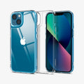 ACS03532 - iPhone 13 Case Quartz Hybrid in crystal clear showing the back, inside and front