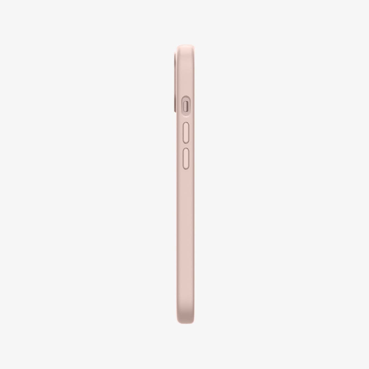 ACS03900 - iPhone 13 Mini Case Silicone Fit in pink showing the side with volume controls
