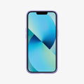 ACS03342 - iPhone 13 Mini Case Silicone Fit in iris purple showing the front