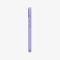 ACS03342 - iPhone 13 Mini Case Silicone Fit in iris purple showing the side with volume controls
