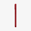 ACS03901 - iPhone 13 Mini Case Silicone Fit in red showing the side with volume controls