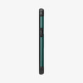 ACS04566 - iPhone 13 Case Tough Armor in midnight green showing the side