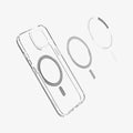 ACS04086 - iPhone 13 Case Ultra Hybrid Mag Safe Compatible in carbon fiber showing the inside magnetic ring layers