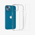 ACS03325 - iPhone 13 Mini Case Quartz Hybrid in crystal clear showing the back layers