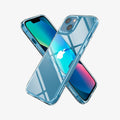 ACS03325 - iPhone 13 Mini Case Quartz Hybrid in crystal clear showing the back, front and sides