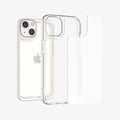 ACS03326 - iPhone 13 Mini Case Quartz Hybrid in matte clear showing the back layers