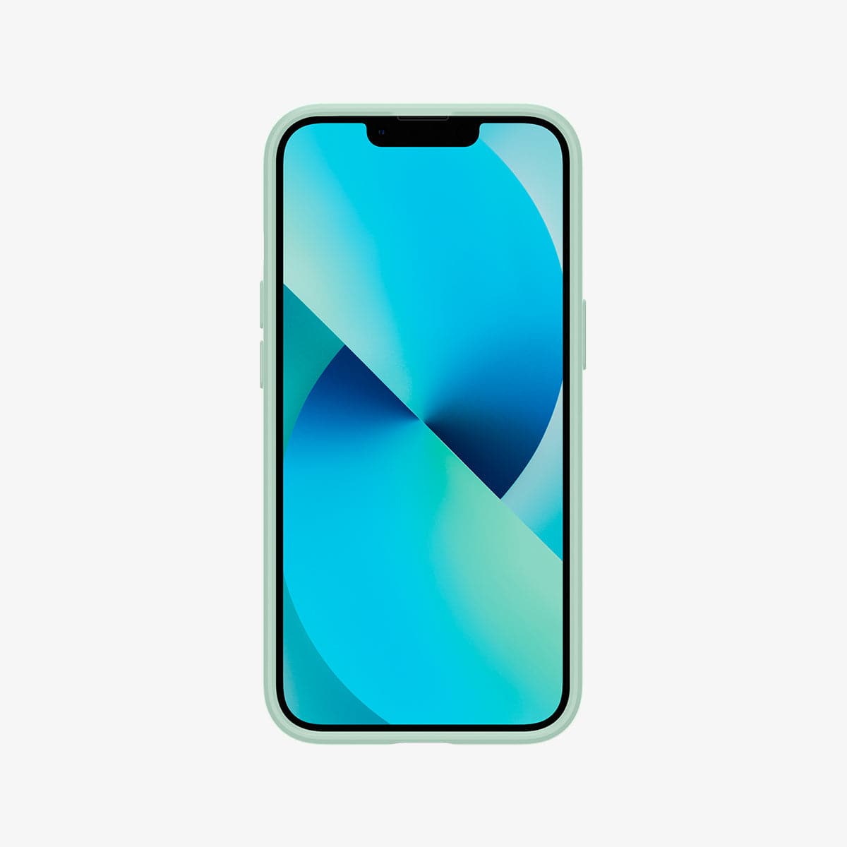 ACS03583 - iPhone 13 Mini Case Thin Fit in apple mint showing the front